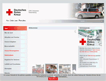 Tablet Screenshot of drk-ravensburg.de